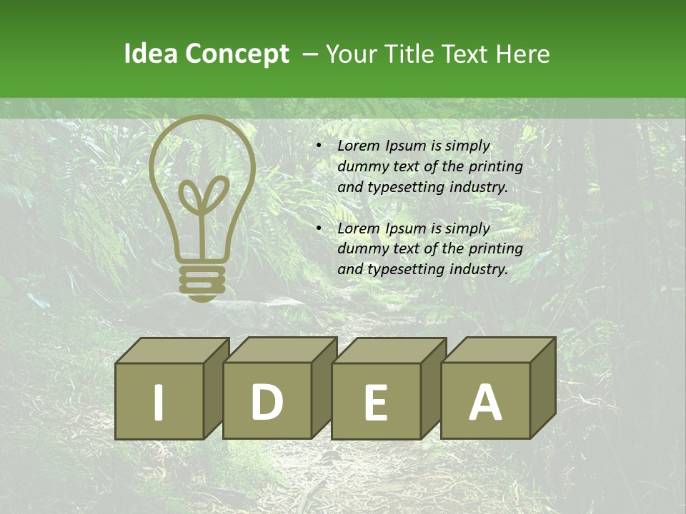 Mountain Preserve Meeting PowerPoint Template