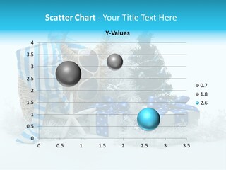 Holiday Decoration Blue PowerPoint Template
