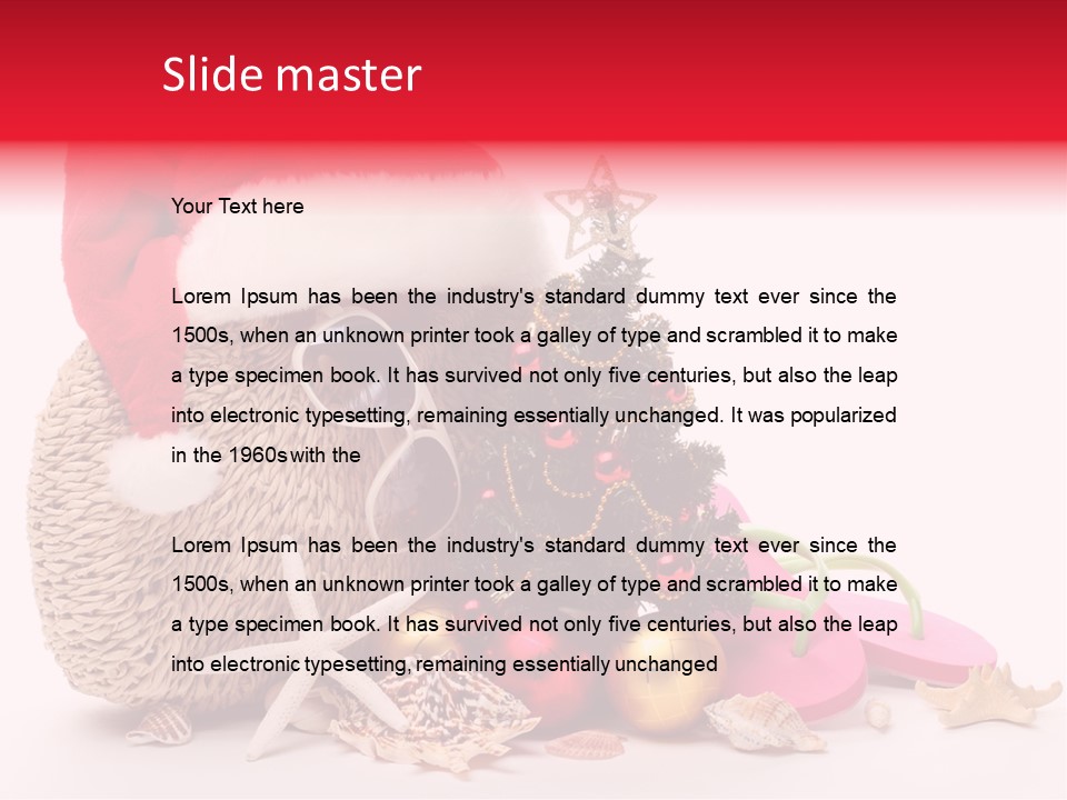 Glass Seashell Leisure PowerPoint Template