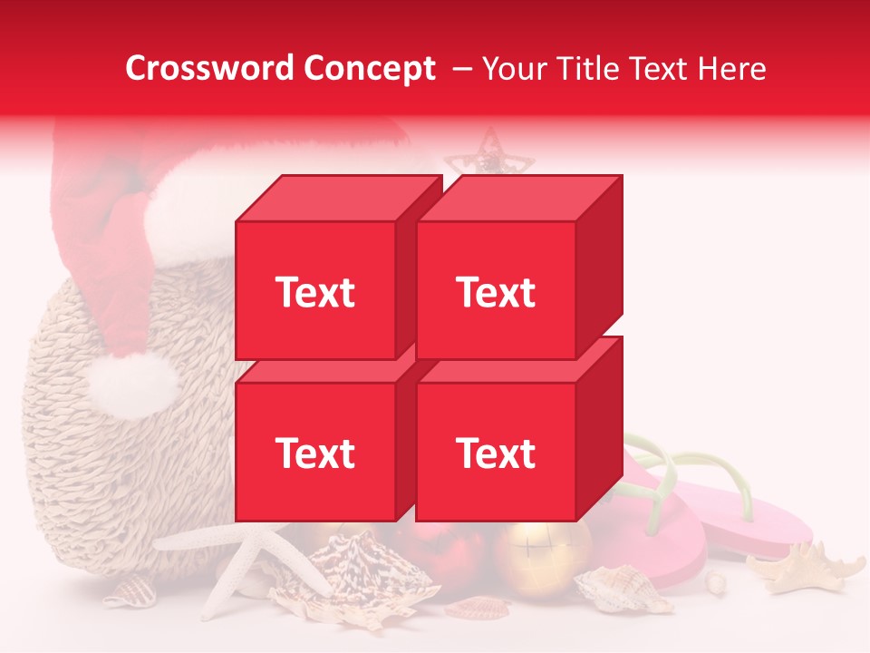 Glass Seashell Leisure PowerPoint Template