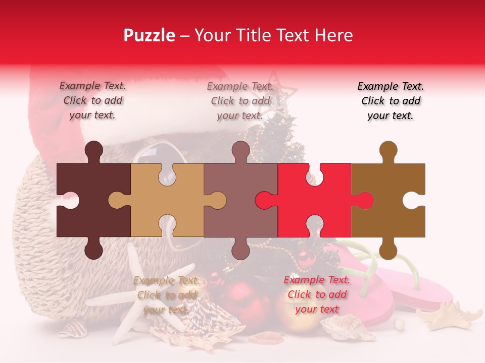 Glass Seashell Leisure PowerPoint Template