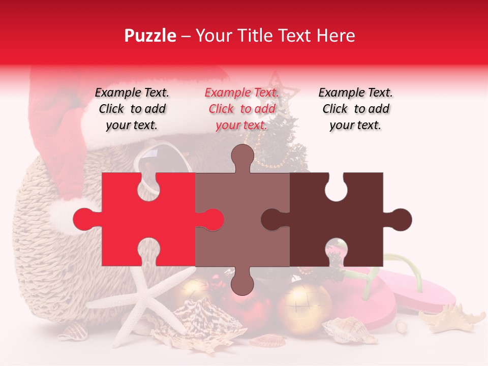 Glass Seashell Leisure PowerPoint Template