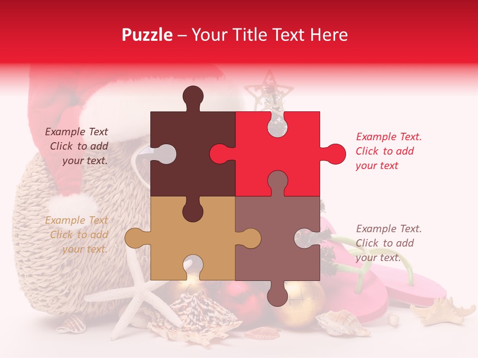 Glass Seashell Leisure PowerPoint Template