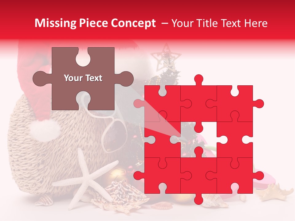 Glass Seashell Leisure PowerPoint Template