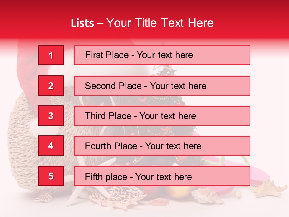 Glass Seashell Leisure PowerPoint Template