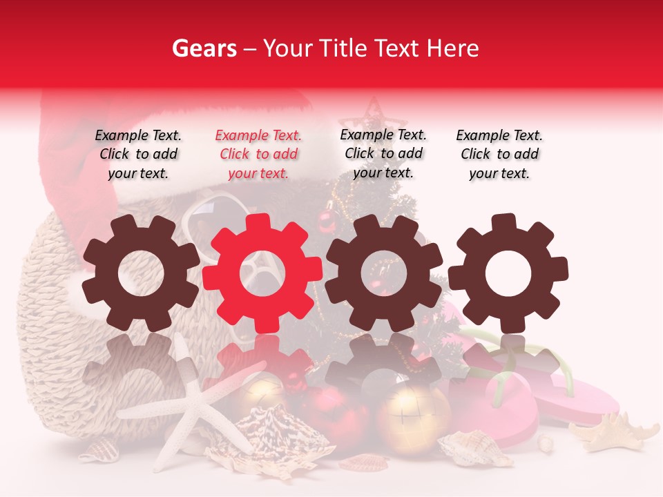 Glass Seashell Leisure PowerPoint Template