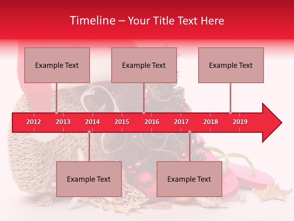 Glass Seashell Leisure PowerPoint Template