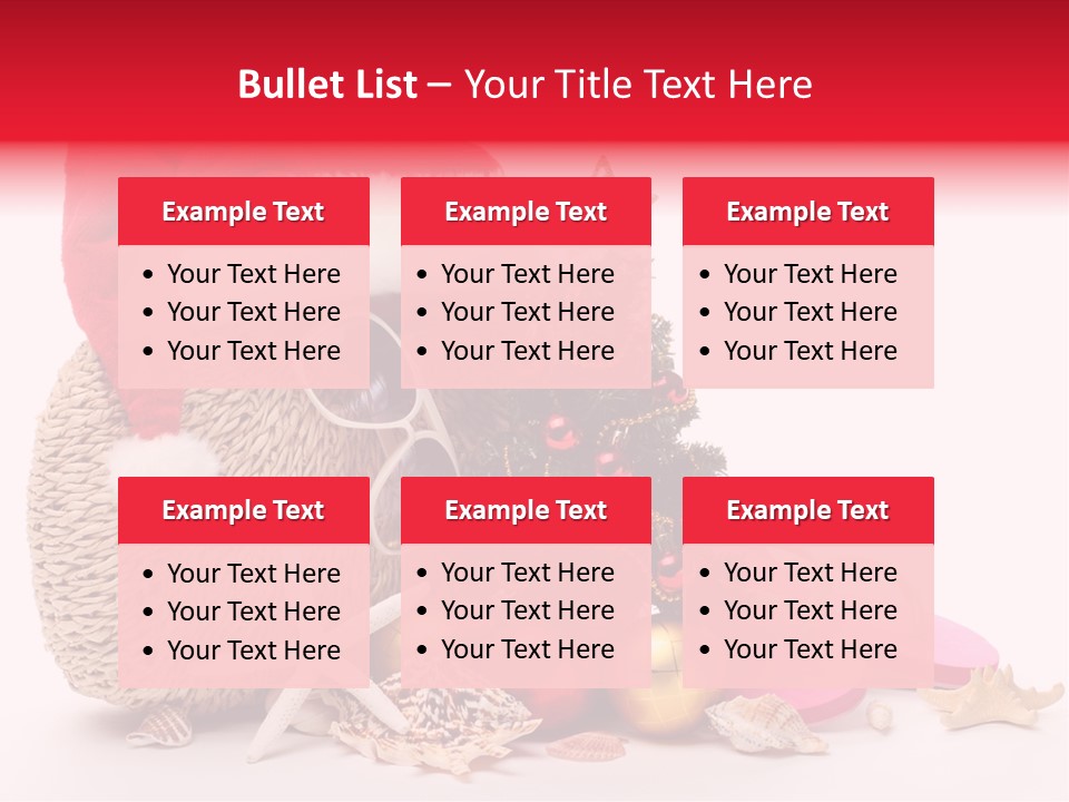 Glass Seashell Leisure PowerPoint Template