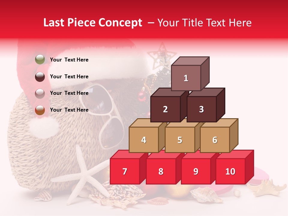 Glass Seashell Leisure PowerPoint Template