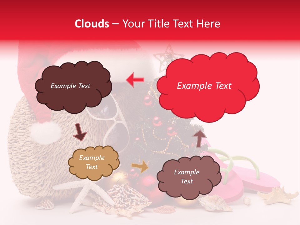 Glass Seashell Leisure PowerPoint Template