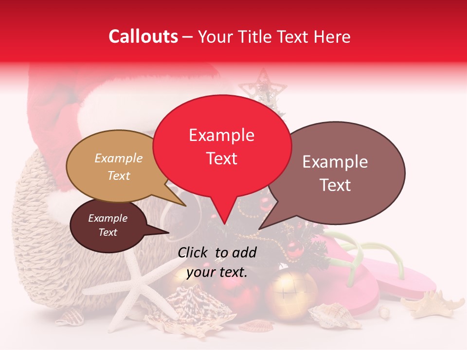 Glass Seashell Leisure PowerPoint Template