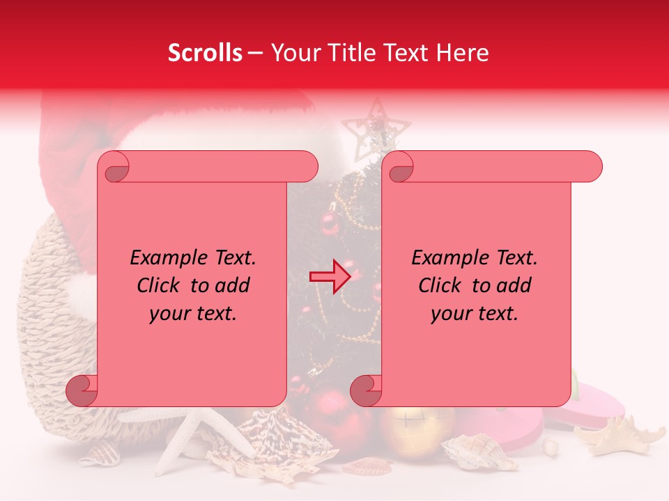 Glass Seashell Leisure PowerPoint Template