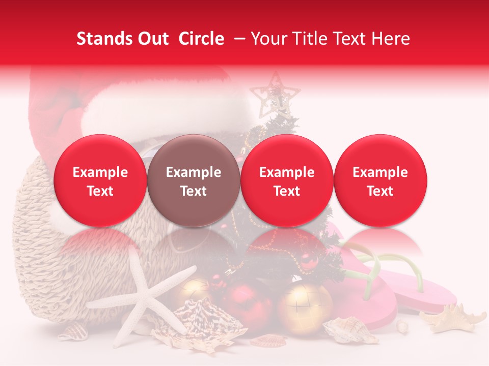 Glass Seashell Leisure PowerPoint Template