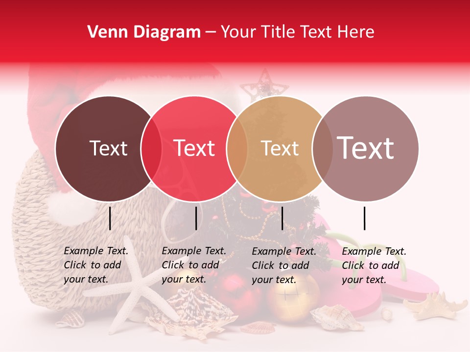 Glass Seashell Leisure PowerPoint Template