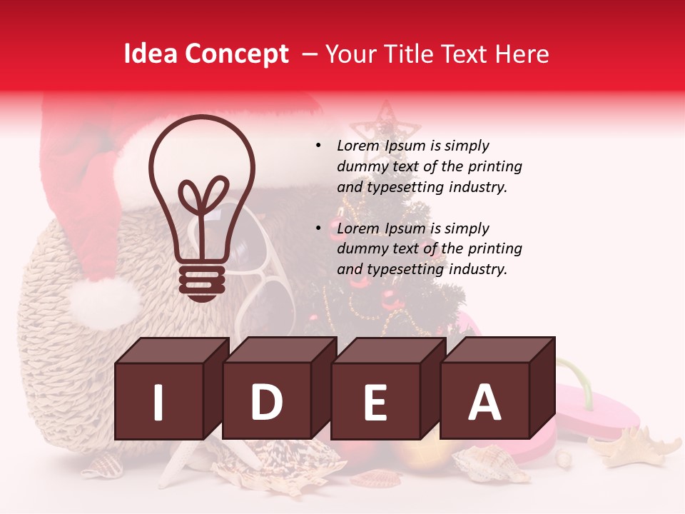 Glass Seashell Leisure PowerPoint Template