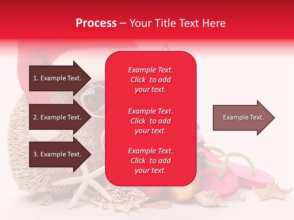 Glass Seashell Leisure PowerPoint Template