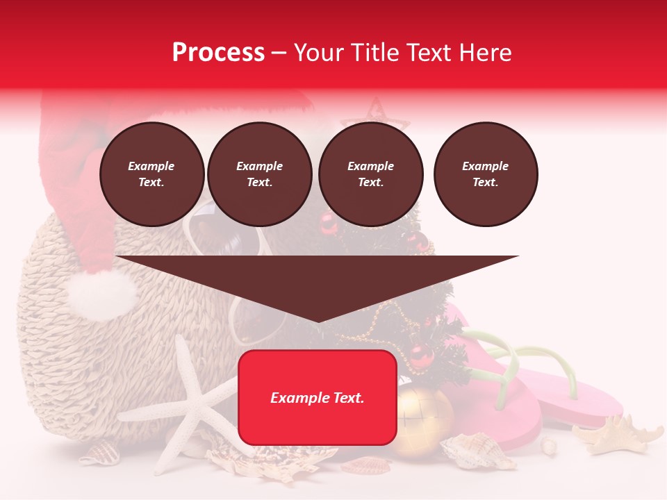 Glass Seashell Leisure PowerPoint Template