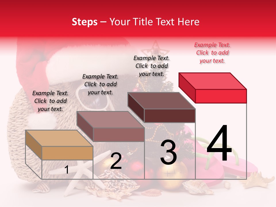 Glass Seashell Leisure PowerPoint Template