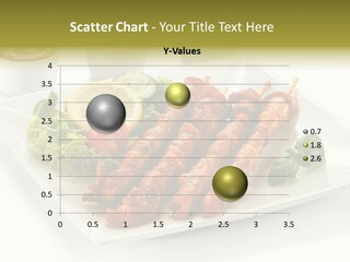 White Meat Chicken Vegetable PowerPoint Template