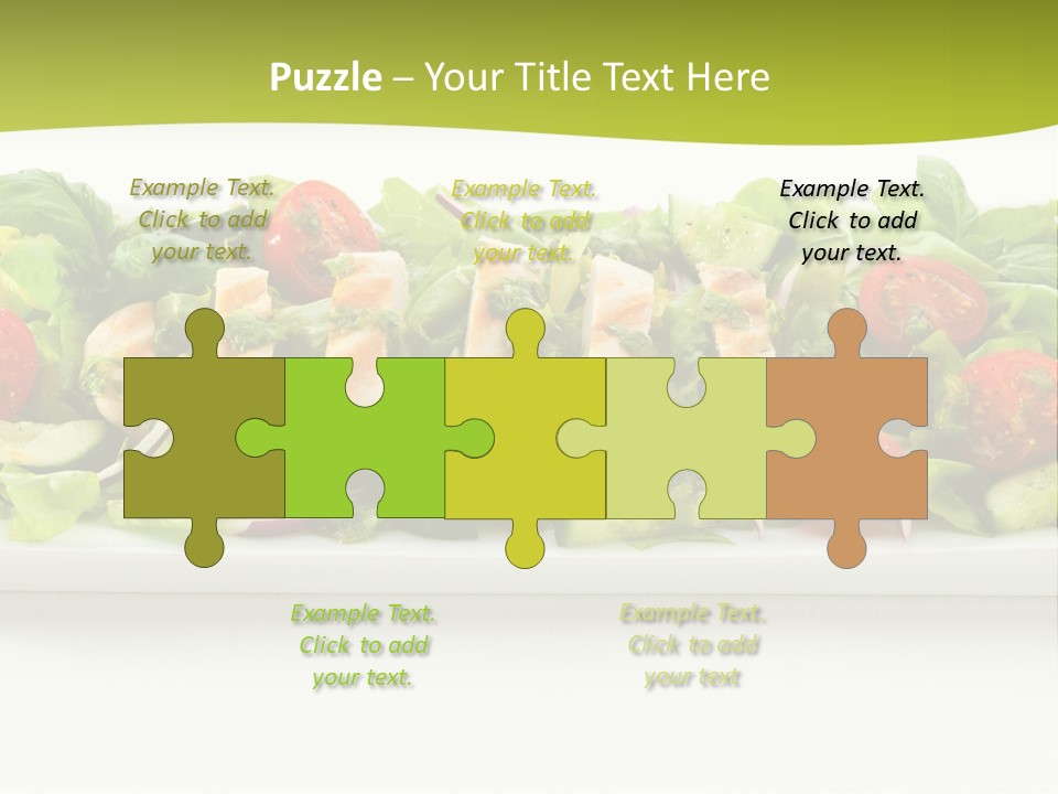 White White Meat Cucumber PowerPoint Template