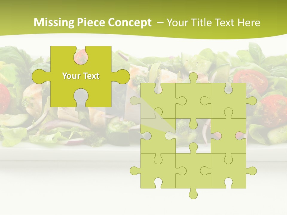 White White Meat Cucumber PowerPoint Template