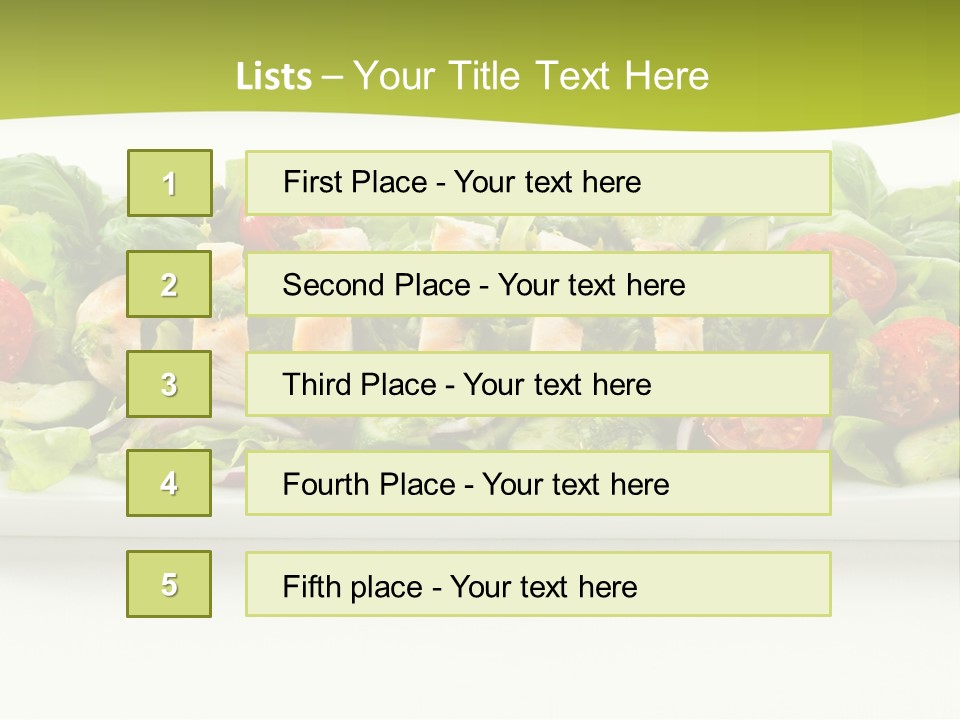 White White Meat Cucumber PowerPoint Template
