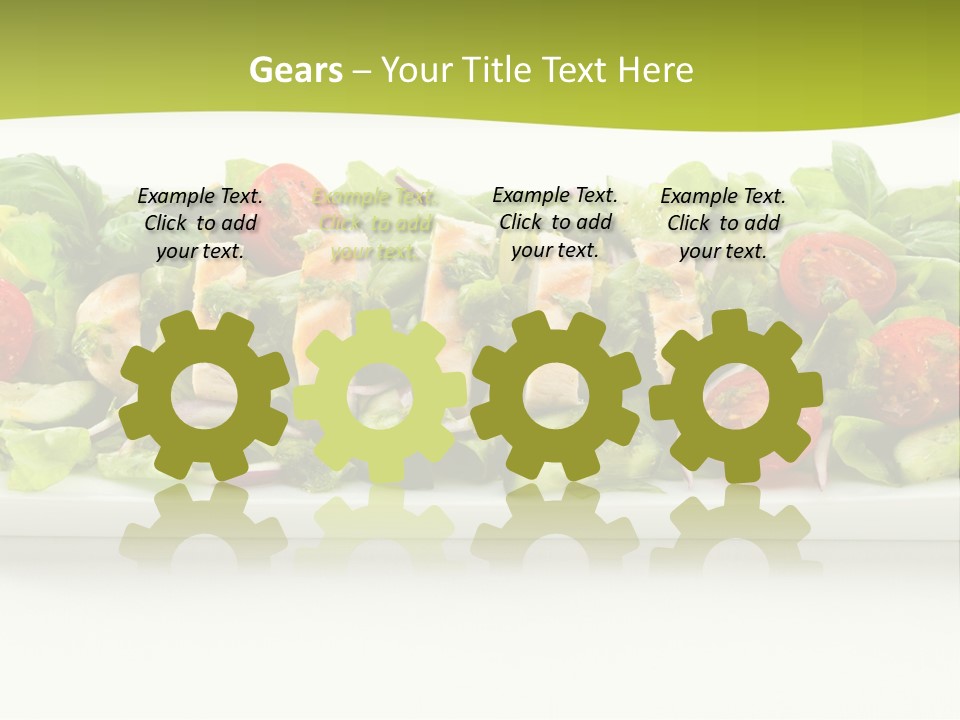 White White Meat Cucumber PowerPoint Template