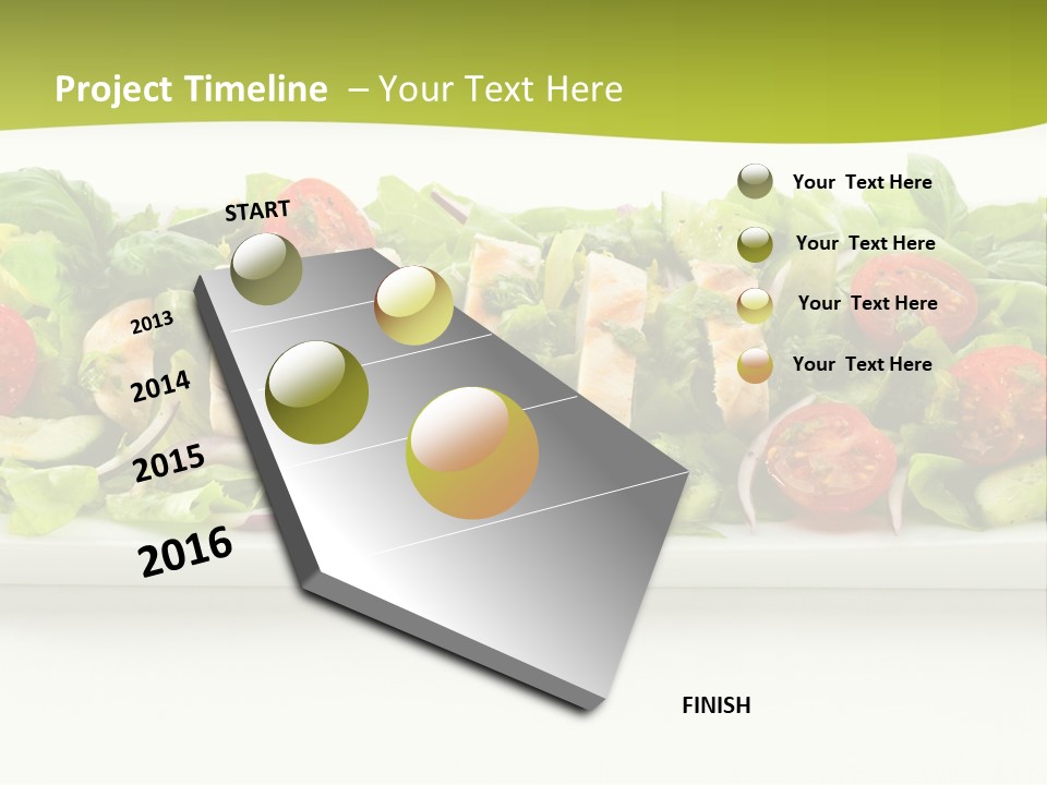 White White Meat Cucumber PowerPoint Template