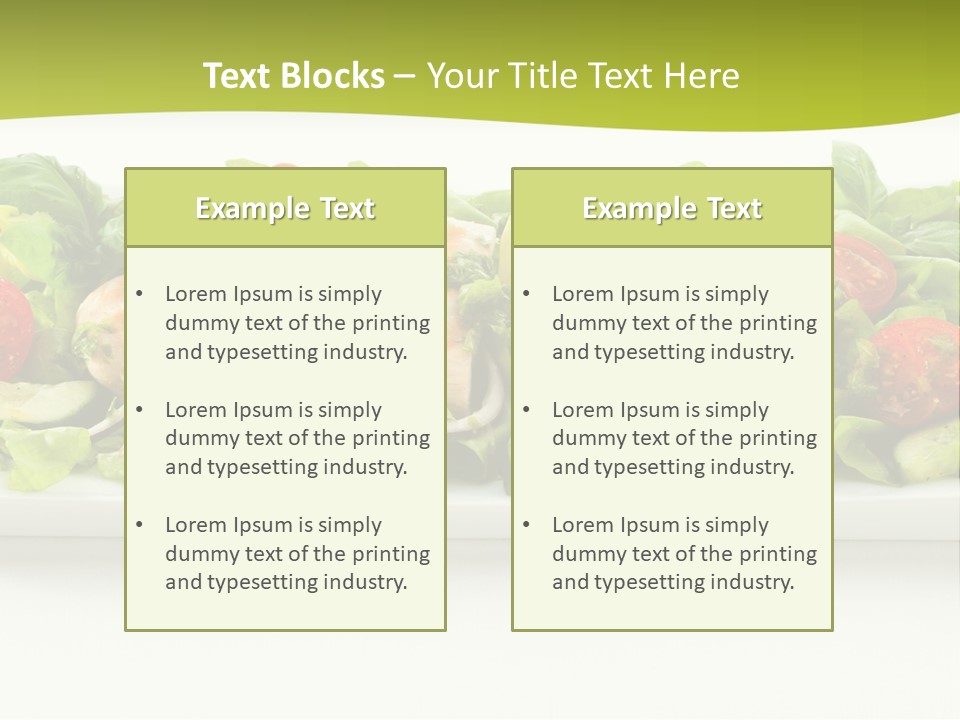 White White Meat Cucumber PowerPoint Template