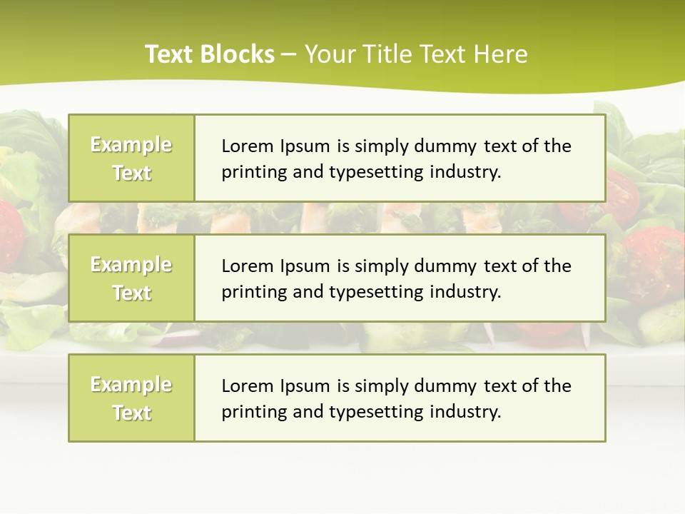 White White Meat Cucumber PowerPoint Template