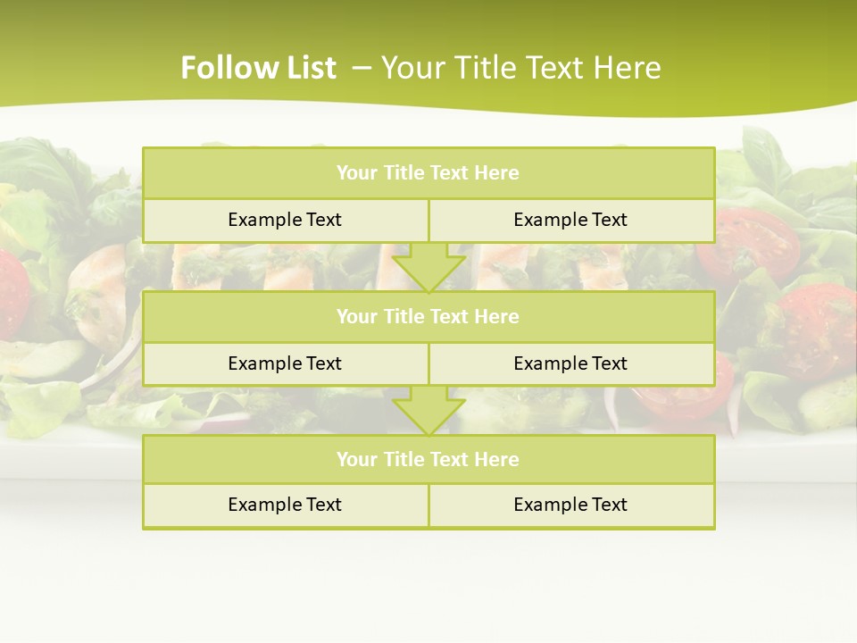 White White Meat Cucumber PowerPoint Template