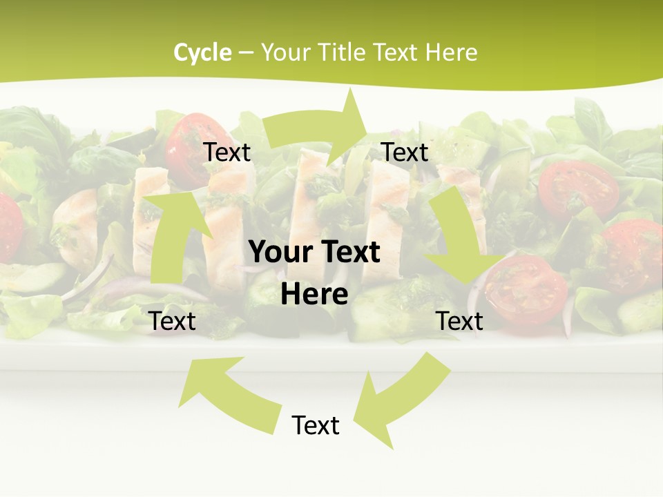 White White Meat Cucumber PowerPoint Template