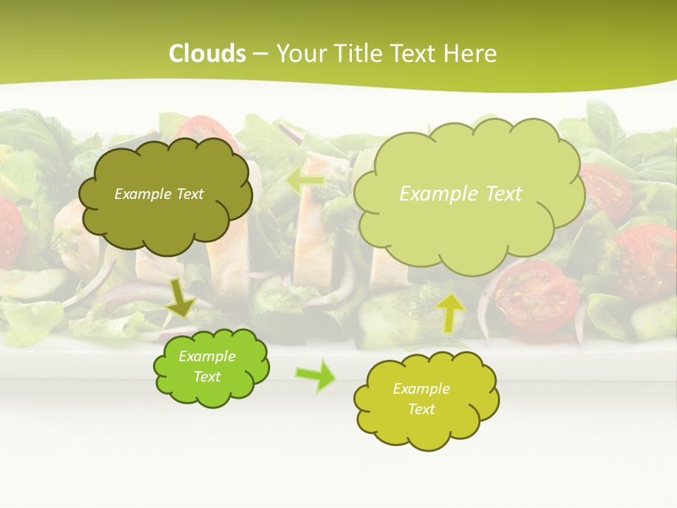 White White Meat Cucumber PowerPoint Template