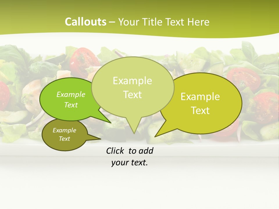 White White Meat Cucumber PowerPoint Template