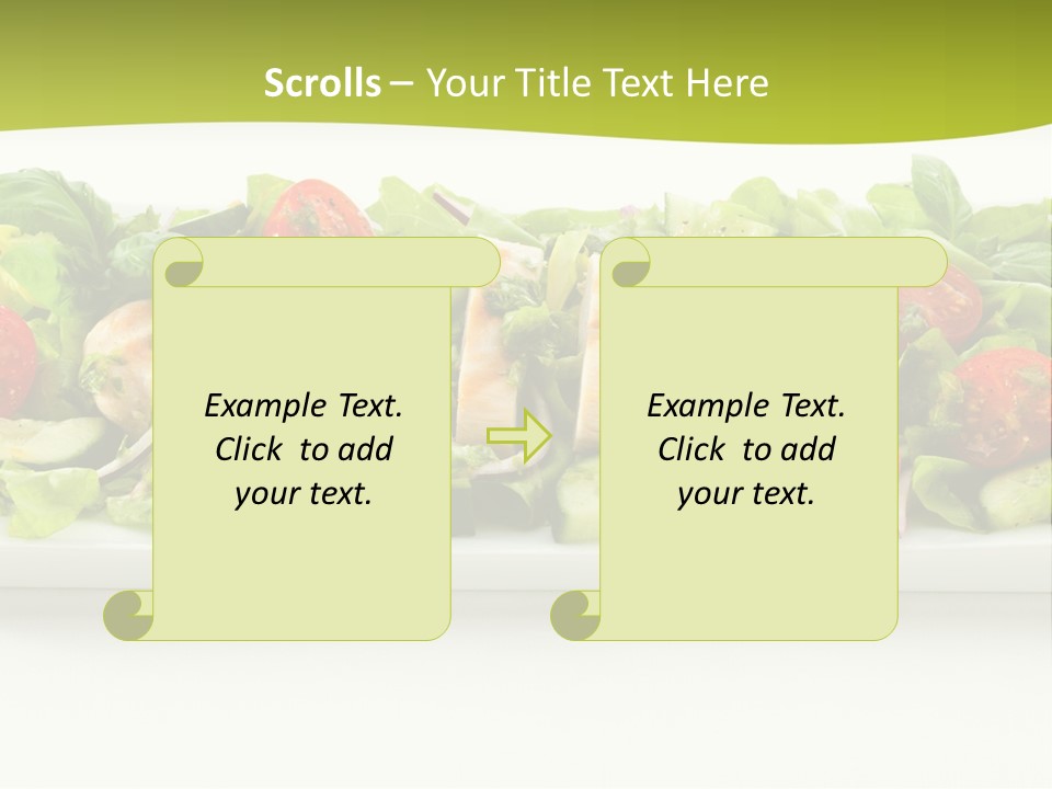 White White Meat Cucumber PowerPoint Template