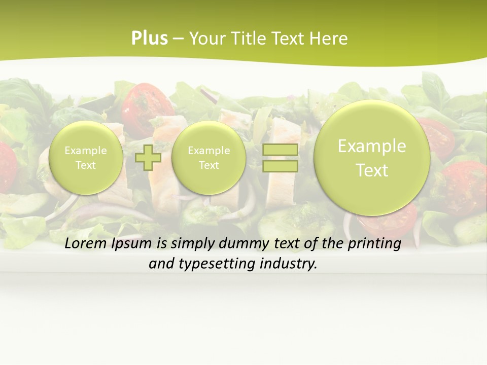 White White Meat Cucumber PowerPoint Template
