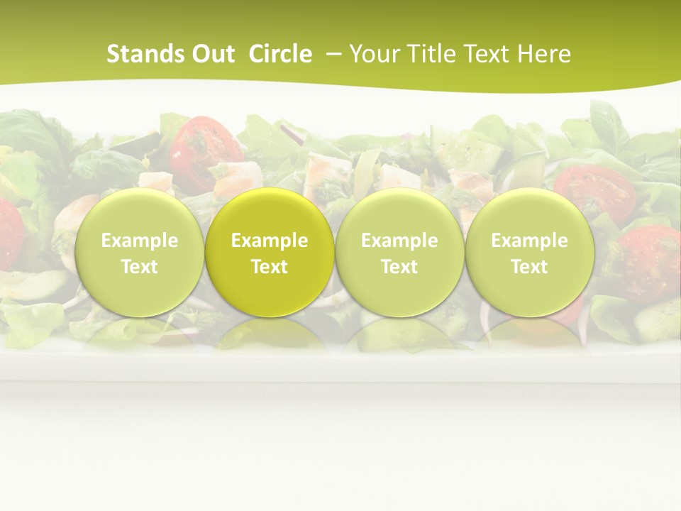 White White Meat Cucumber PowerPoint Template