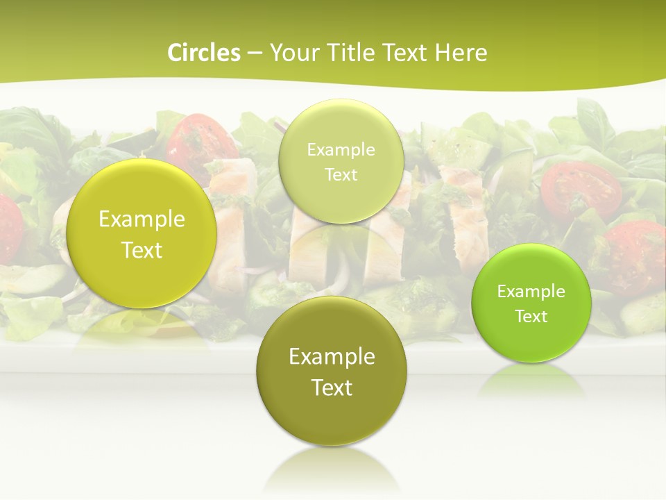 White White Meat Cucumber PowerPoint Template