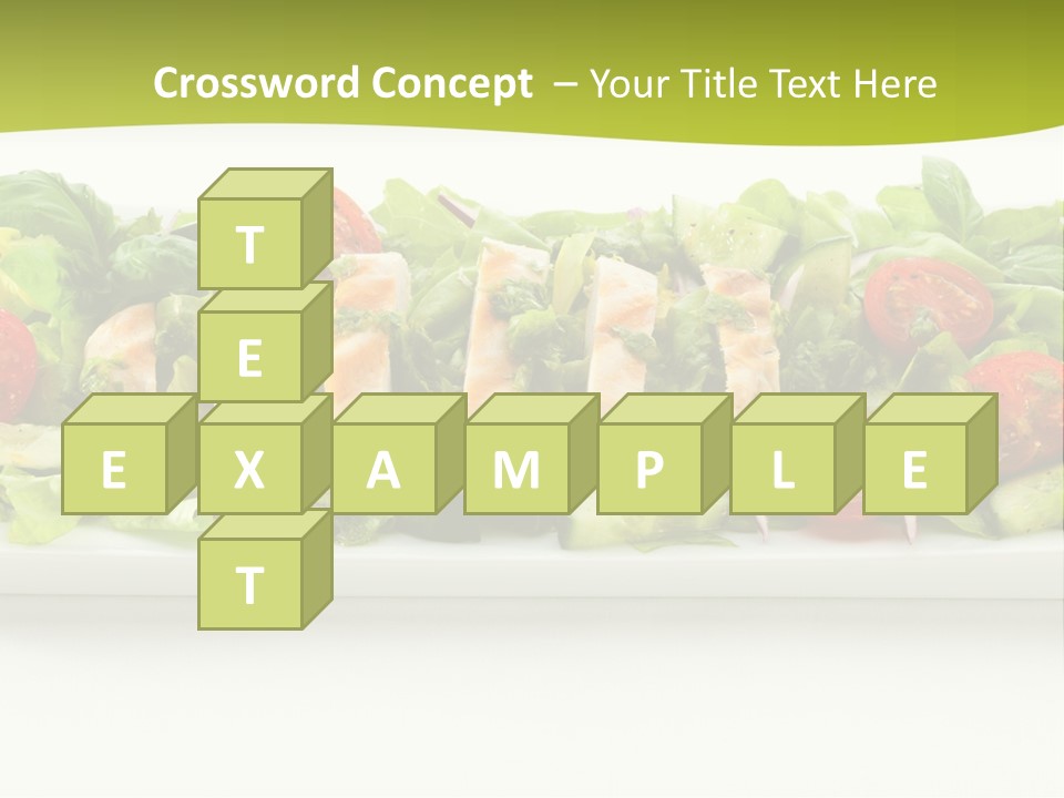 White White Meat Cucumber PowerPoint Template