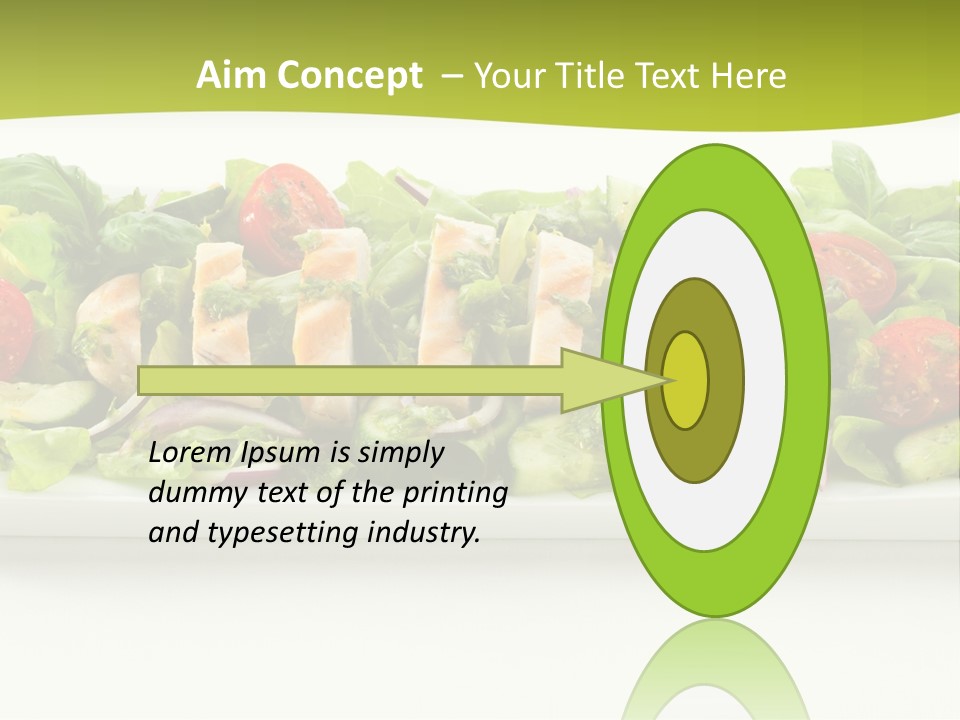White White Meat Cucumber PowerPoint Template