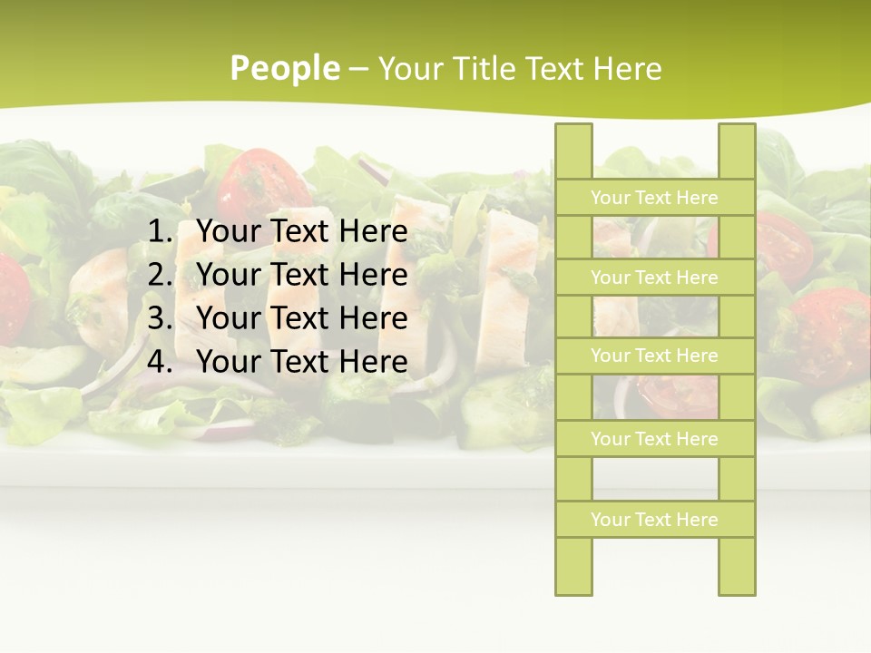 White White Meat Cucumber PowerPoint Template