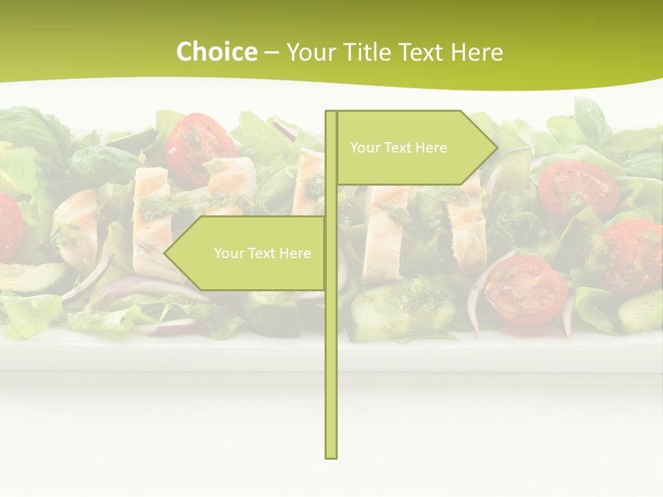 White White Meat Cucumber PowerPoint Template