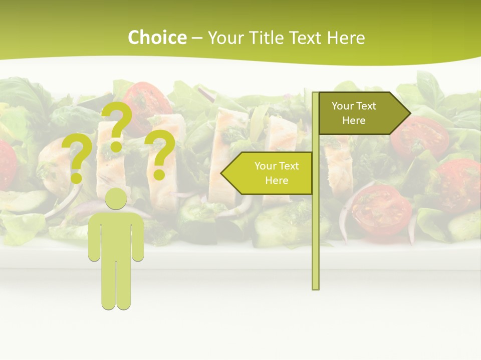 White White Meat Cucumber PowerPoint Template