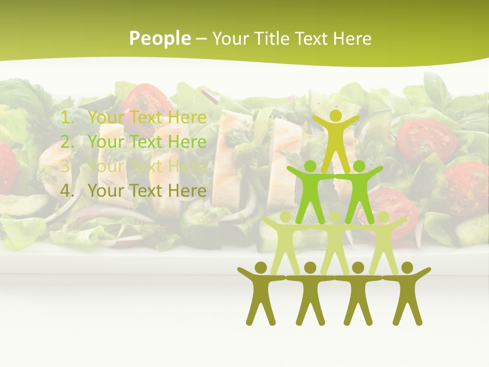 White White Meat Cucumber PowerPoint Template