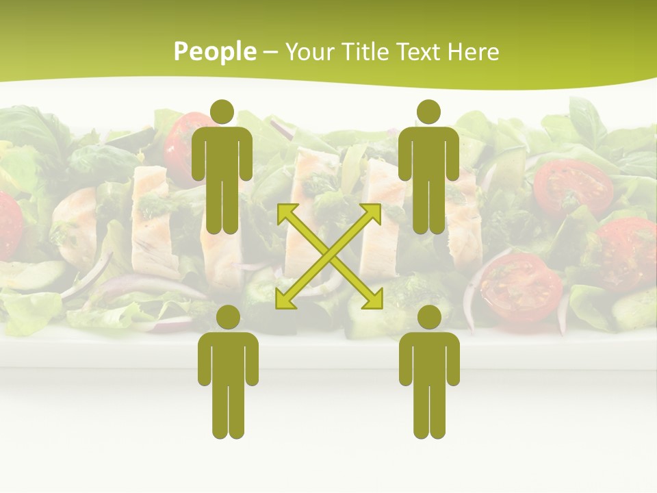 White White Meat Cucumber PowerPoint Template