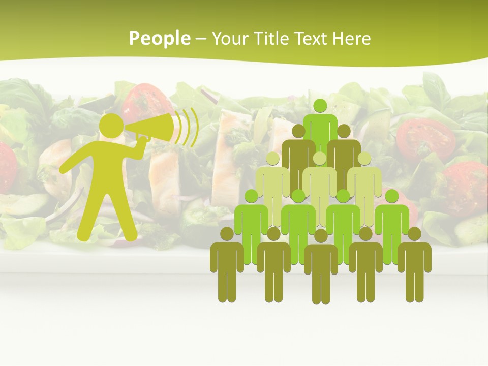 White White Meat Cucumber PowerPoint Template