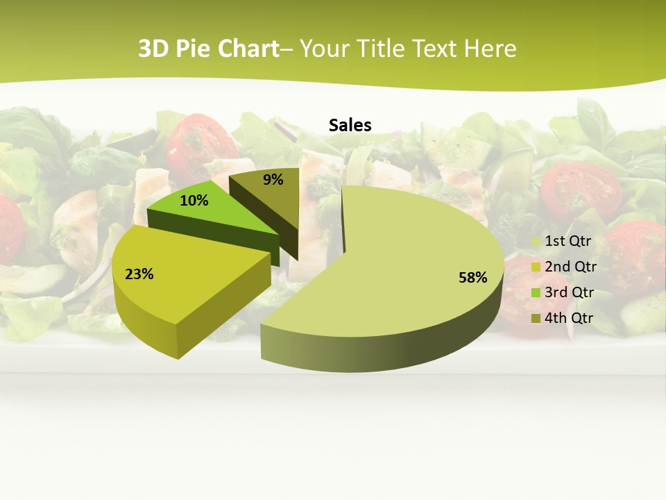 White White Meat Cucumber PowerPoint Template