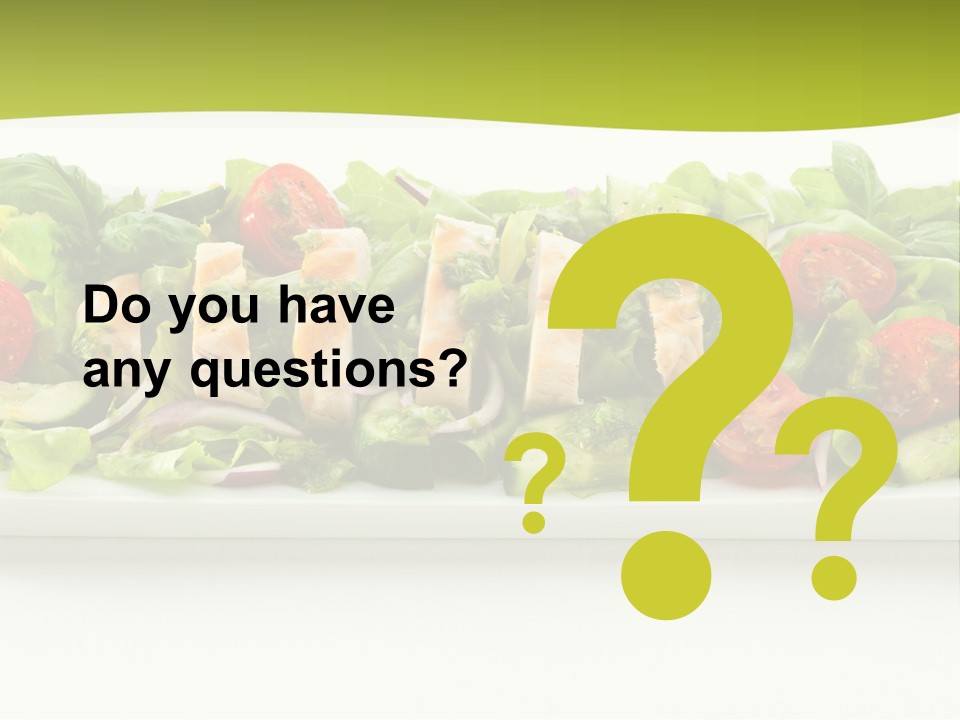 White White Meat Cucumber PowerPoint Template