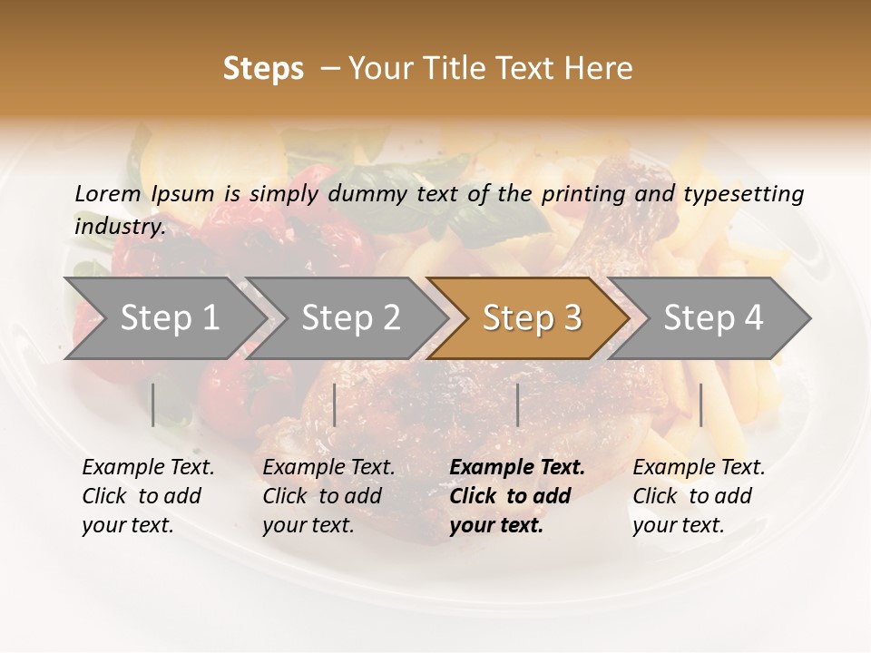 Drumstick Calorie Roast PowerPoint Template