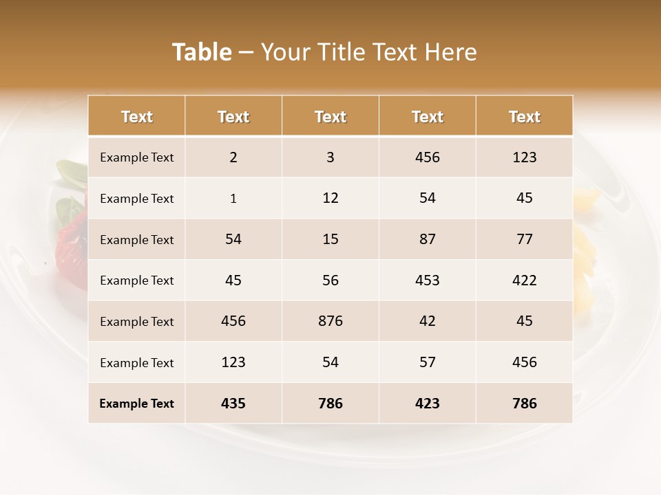 Drumstick Calorie Roast PowerPoint Template